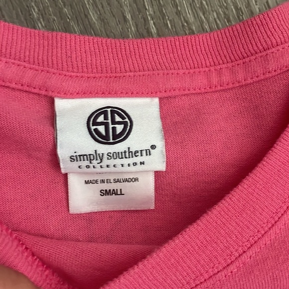 Simply Southern Collection Girls in Pearls Guys in Ties Long Sleeve size S - Picture 3 of 6